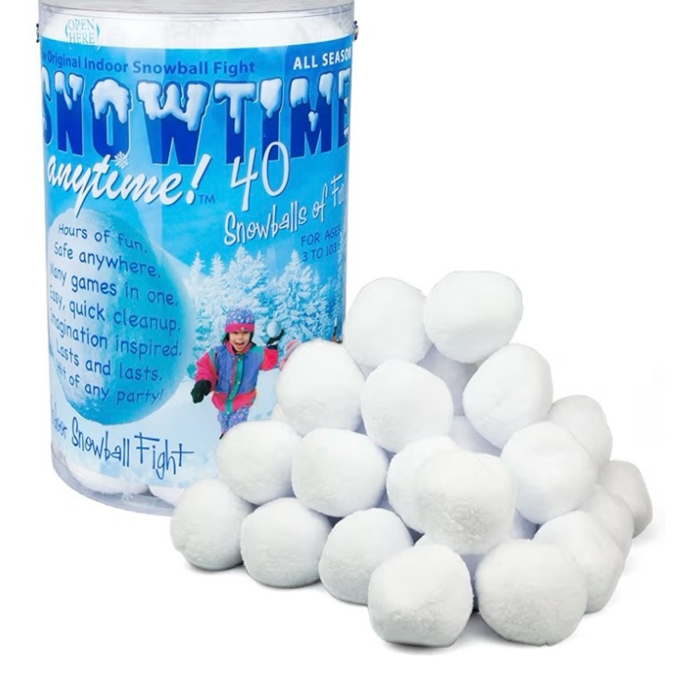 40pk Indoor Snowballs Game or Decorate